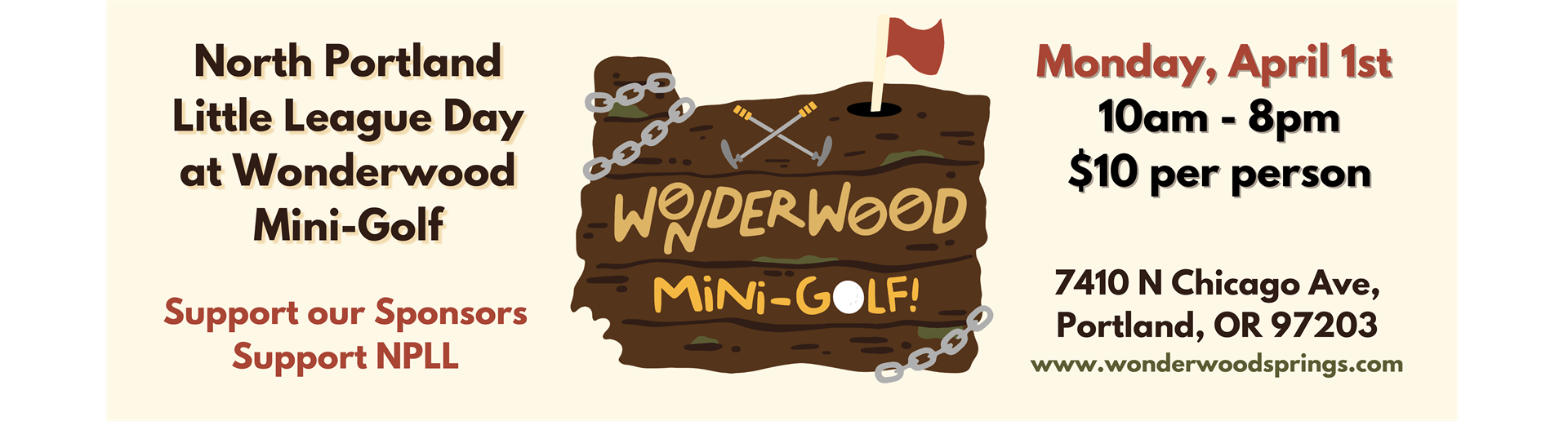 NPLL Day at Wonderwood Mini-Golf