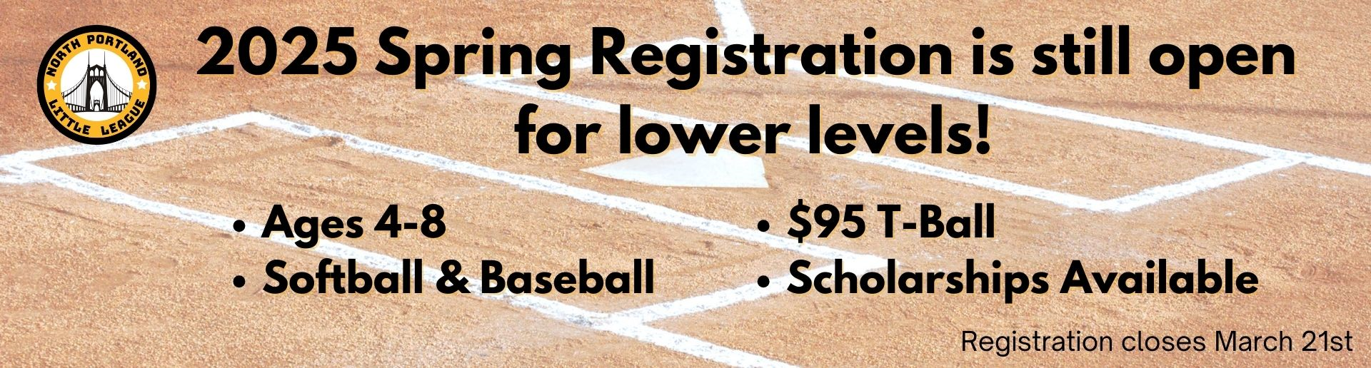 Lower Level Registration is Still Open!